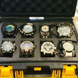 All Invicta Watches and 1 Diesel & 4 Bracelets.